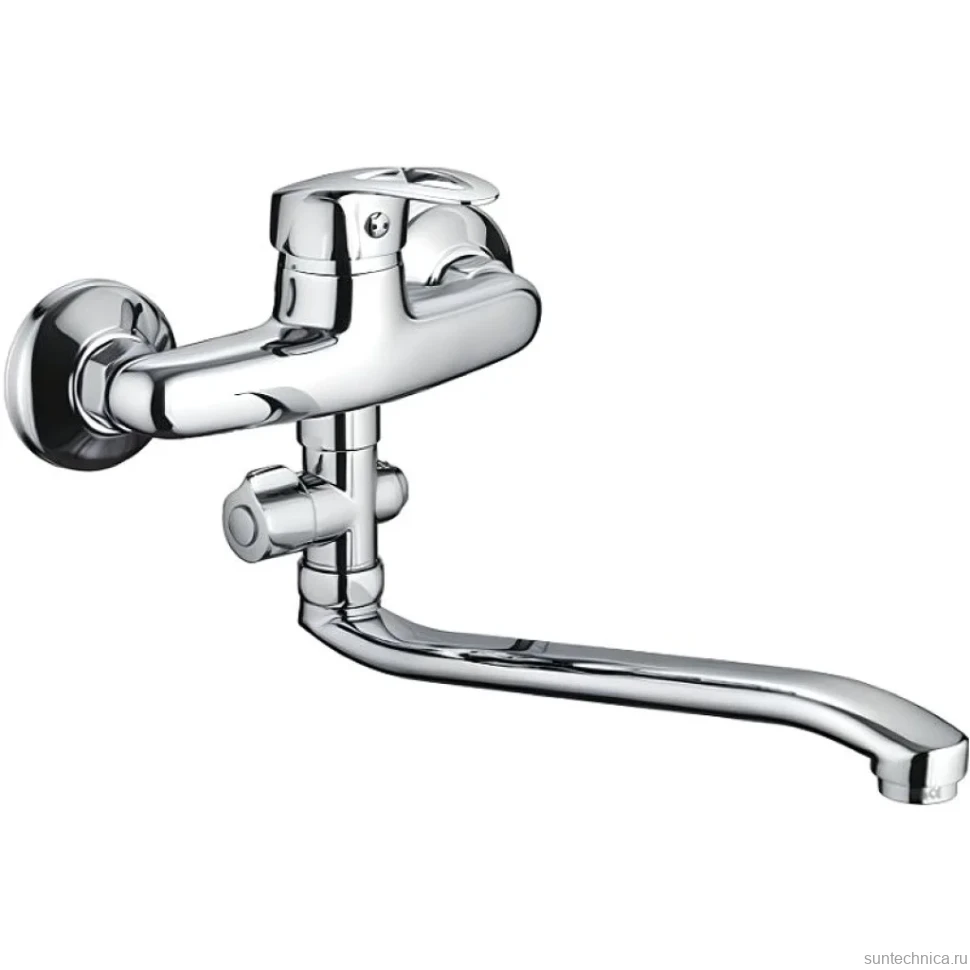 Смеситель с длинным изливом для ванны Frap H39 F2139-B хром