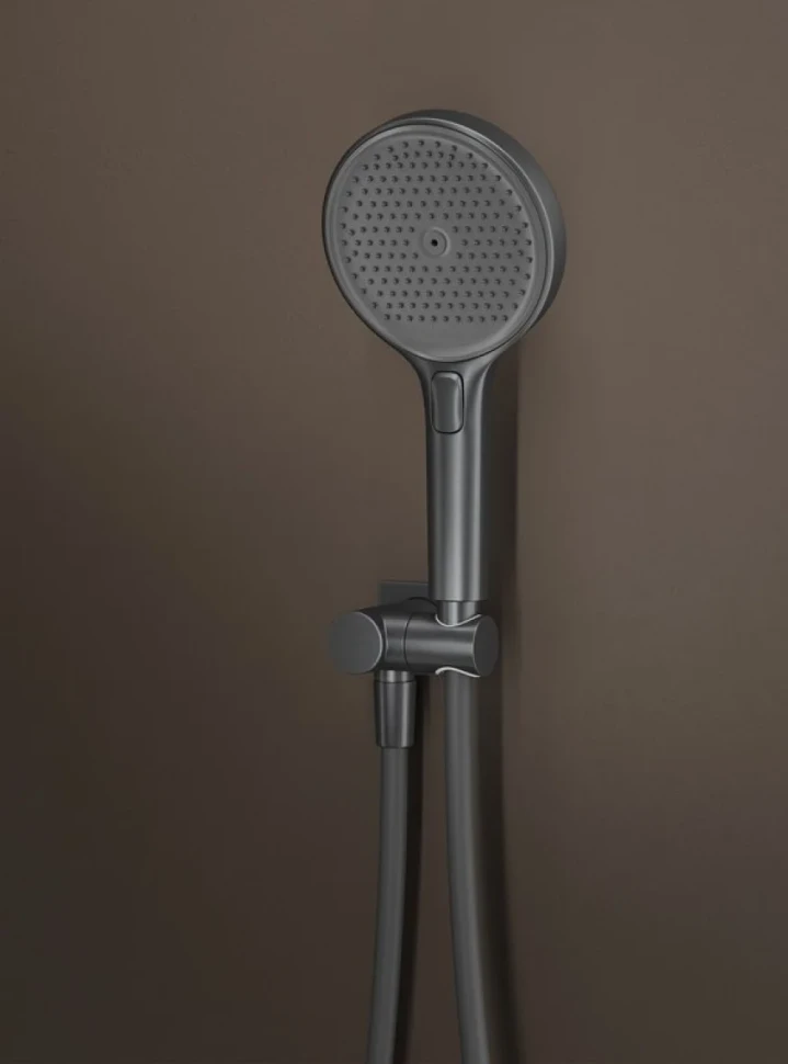 Комплект для ванной IDDIS Duna Душевой комплект IDDIS Duna DUNGMSTi68 С ВНУТРЕННЕЙ ЧАСТЬЮ + Смеситель для раковины DUNGM00i01, графит матовый