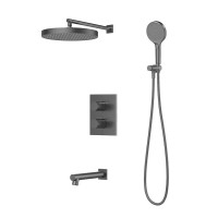 Душевой комплект IDDIS Duna DUNGMSTi68 С ВНУТРЕННЕЙ ЧАСТЬЮ, графит матовый