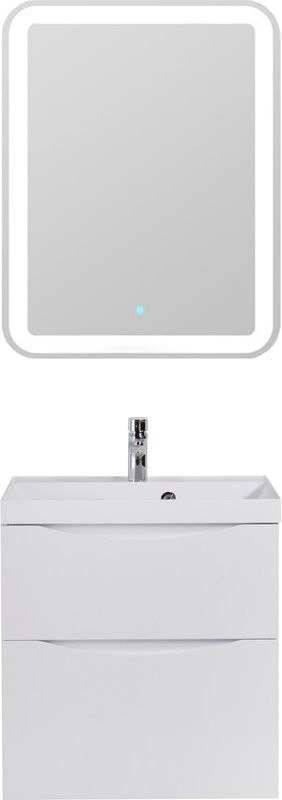 Тумба с раковиной BelBagno Marino H60 bianco lucido, 60 см