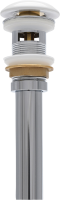 Донный клапан для раковины AQUAme AQM7002-1W с переливом, белый