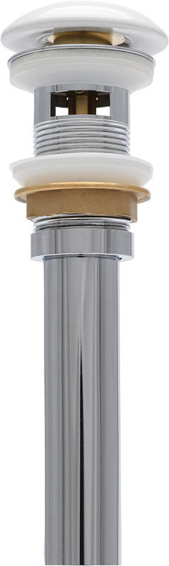 Донный клапан для раковины AQUAme AQM7002-1W с переливом, белый