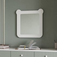 Зеркало AQUATON Каспер Мишка квадратное, белое матовое