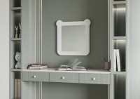 Зеркало AQUATON Каспер Мишка квадратное, белое матовое