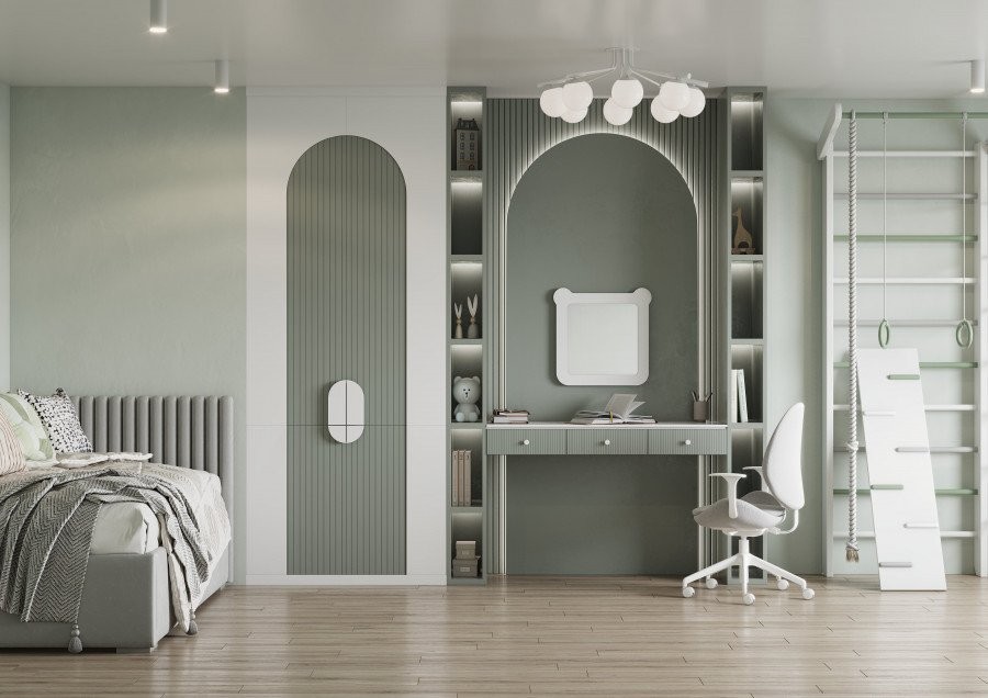 Зеркало AQUATON Каспер Мишка квадратное, белое матовое