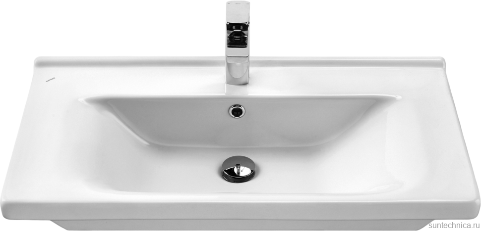 Тумба с раковиной AQUATON Хоуп 80 подвесная, 1 ящик, матовая белая