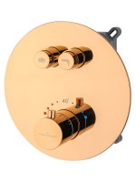 Душевой комплект Wonzon & Woghand Stick WW-88929010-RG С ВНУТРЕННЕЙ ЧАСТЬЮ, розовое золото