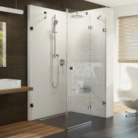 Душевой уголок Ravak Brilliant BSDPS+B SET R 90х90 Transparent, профиль хром