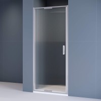 Душевая дверь в нишу RGW Stilvoll SV-05 80 см, профиль матовый хром, стекло ribbed