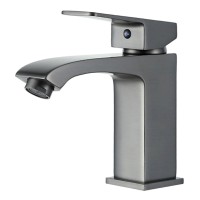 Смеситель для раковины Frap H76 F1076-9 оружейная сталь Смеситель для раковины Frap H76 F1076-9 оружейная сталь