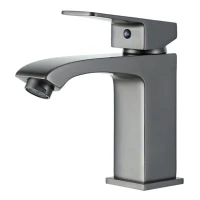 Смеситель для раковины Frap H76 F1076-9 оружейная сталь