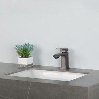 Смеситель для раковины Frap H76 F1076-9 оружейная сталь Смеситель для раковины Frap H76 F1076-9 оружейная сталь