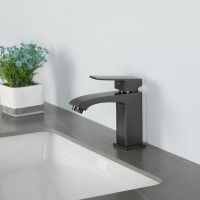 Смеситель для раковины Frap H76 F1076-9 оружейная сталь Смеситель для раковины Frap H76 F1076-9 оружейная сталь