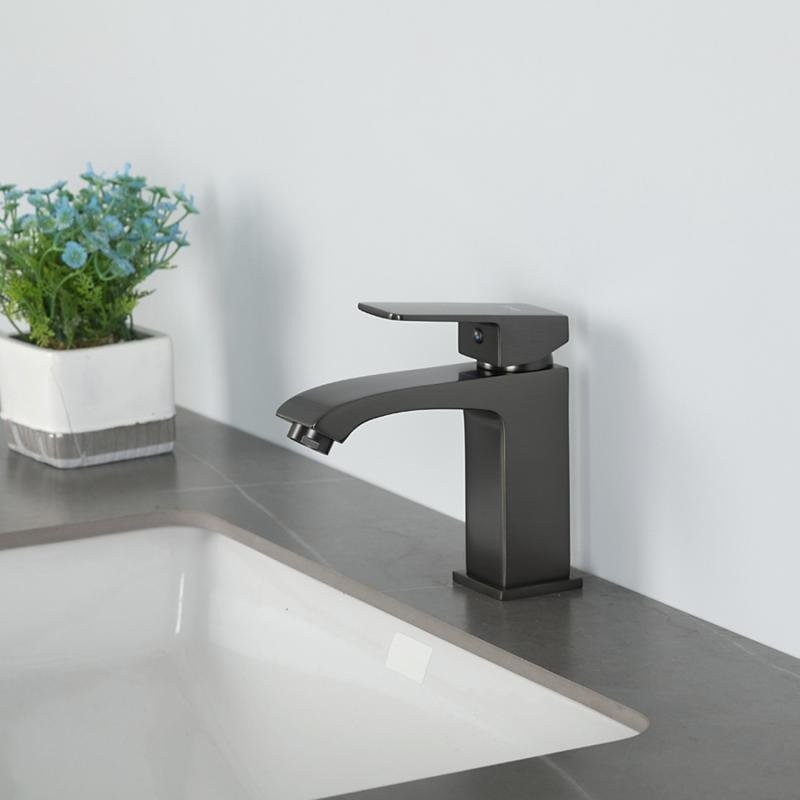 Смеситель для раковины Frap H76 F1076-9 оружейная сталь