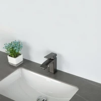 Смеситель для раковины Frap H76 F1076-9 оружейная сталь