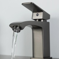 Смеситель для раковины Frap H76 F1076-9 оружейная сталь Смеситель для раковины Frap H76 F1076-9 оружейная сталь