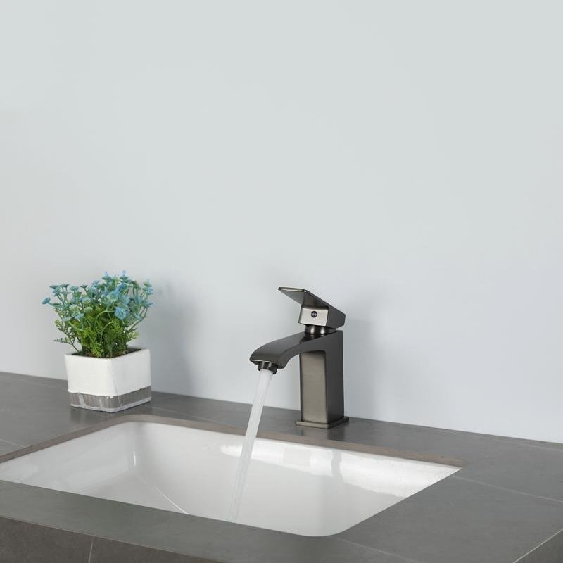 Смеситель для раковины Frap H76 F1076-9 оружейная сталь