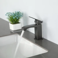 Смеситель для раковины Frap H76 F1076-9 оружейная сталь