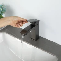Смеситель для раковины Frap H76 F1076-9 оружейная сталь