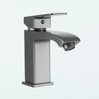 Смеситель для раковины Frap H76 F1076-9 оружейная сталь