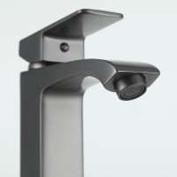 Смеситель для раковины Frap H76 F1076-9 оружейная сталь Смеситель для раковины Frap H76 F1076-9 оружейная сталь