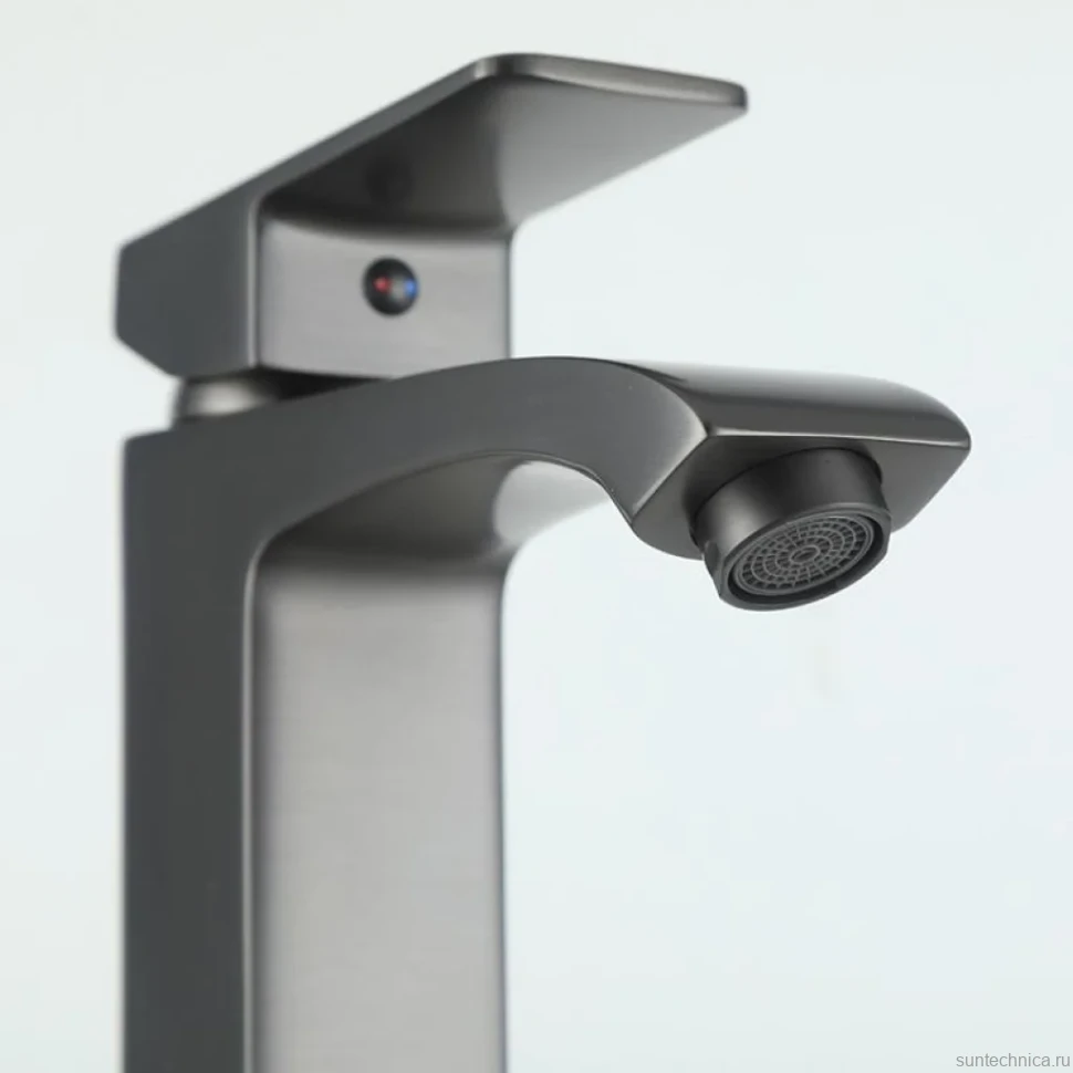 Смеситель для раковины Frap H76 F1076-9 оружейная сталь