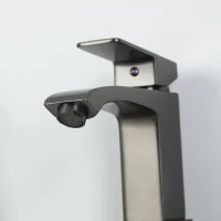 Смеситель для раковины Frap H76 F1076-9 оружейная сталь