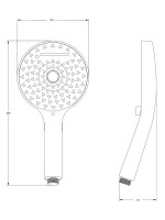 Душевая лейка Haiba HB13 хром