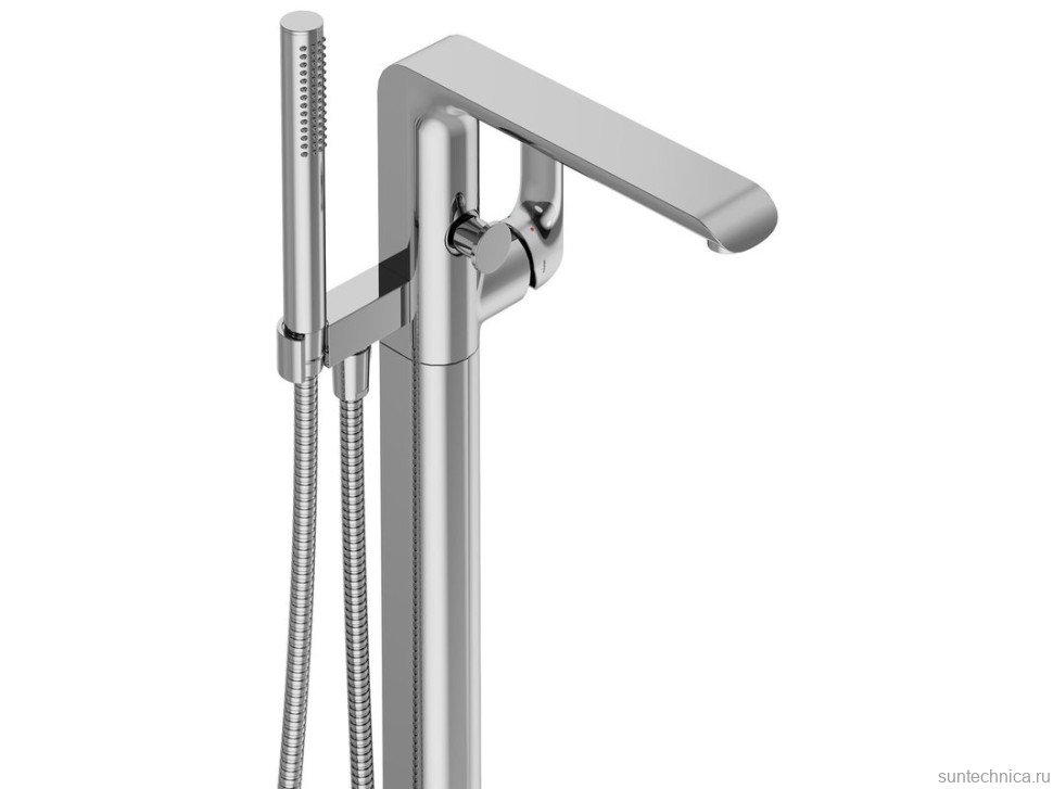 Напольный смеситель для ванны с душем Ravak Flat FL 080.00CR хром