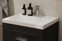 Мебель для ванной комнаты Velvex Orlando 60 напольная, 2 ящика, графит