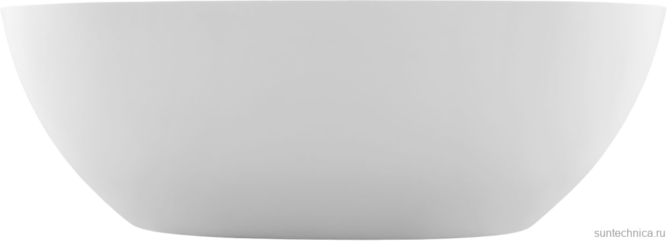 Ванна из искусственного камня Allen Brau Krion Oval 170x80 см, отдельностоящая, матовая белая, овальная, со сливом-переливом