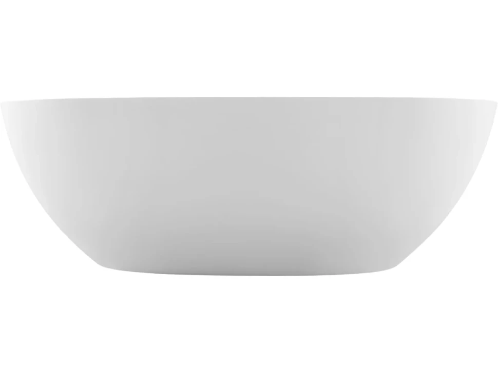 Ванна из искусственного камня Allen Brau Krion Oval 170x80 см, отдельностоящая, матовая белая, овальная, со сливом-переливом