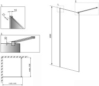 Душевая перегородка Radaway Modo New II 120