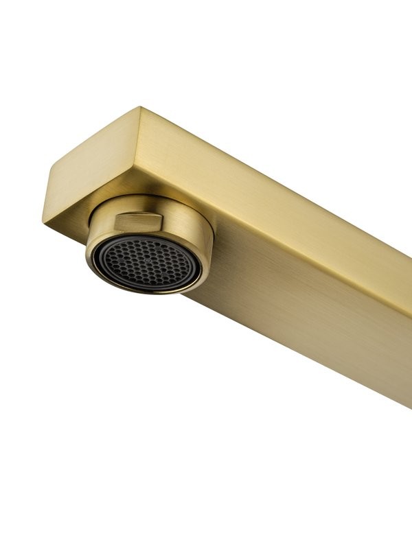 Смеситель с длинным изливом для ванны Wonzon & Woghand Flex WW-639906-BG брашированное золото