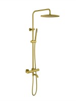 Душевая стойка Timo Saona SX-2380/20 с термостатом, золото шлифованное