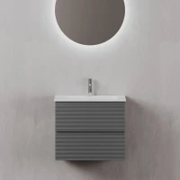Тумба с раковиной Sancos Folk 60 grey soft