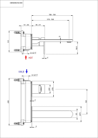 Смеситель для раковины KERAMA MARAZZI Siara 28050KM.50.050 С ВНУТРЕННЕЙ ЧАСТЬЮ нержавеющая сталь