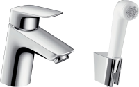 Смеситель для раковины Hansgrohe Logis 71290000 с гигиеническим душем
