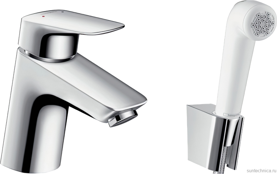 Смеситель для раковины Hansgrohe Logis 71290000 с гигиеническим душем