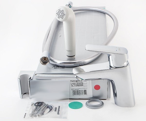 Смеситель для раковины Hansgrohe Logis 71290000 с гигиеническим душем