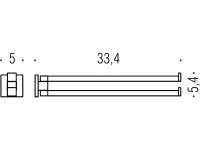 Полотенцедержатель Colombo Design BasicQ B3712 хром