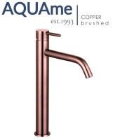 Смеситель для раковины AQUAme Siena шлифованная медь AQM6214BC