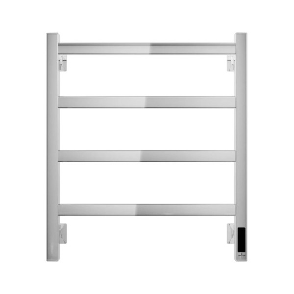 Полотенцесушитель электрический Grota Soffi K 530х600 NP EL 60x55 см, подключение справа, слева, скрытое подключение справа, глянцевый хром, лесенка