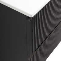 Тумба с раковиной BelBagno Uno 120 подвесная, 4 ящика, матовая темно-серая