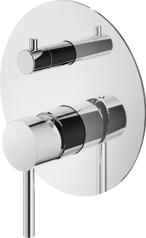 Встраиваемый смеситель для душа и ванны Plumberia Selection Ixo KIT1901CR С ВНУТРЕННЕЙ ЧАСТЬЮ, хром