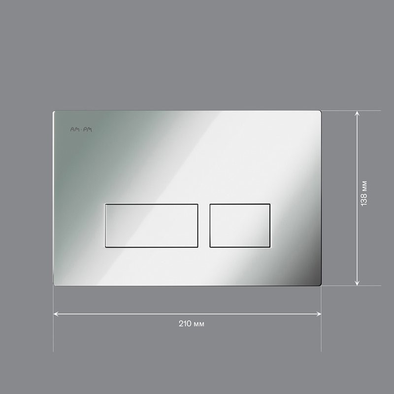 Кнопка смыва для унитаза AM.PM Pro S I047051 пластик, цвет глянцевый хром