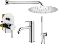 Комплект для ванной Plumberia Selection Ixo KITXO15CR53 С ВНУТРЕННЕЙ ЧАСТЬЮ, хром