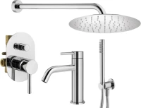 Комплект для ванной Plumberia Selection Ixo KITXO15CR53 С ВНУТРЕННЕЙ ЧАСТЬЮ, хром