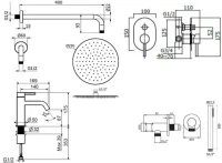 Комплект для ванной Plumberia Selection Ixo KITXO15CR53 С ВНУТРЕННЕЙ ЧАСТЬЮ, хром