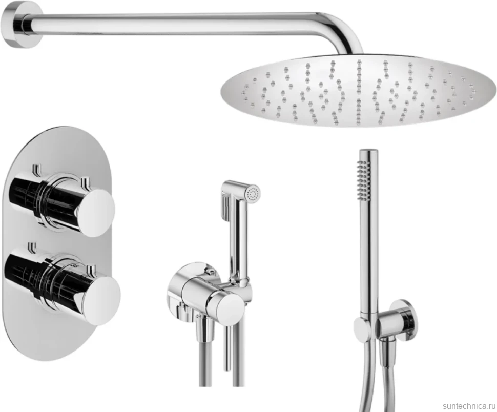 Комплект для ванной Plumberia Selection Ixo KITZXOT18CR С ВНУТРЕННЕЙ ЧАСТЬЮ, хром